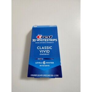 NEW Crest 3D Whitestrips Classic Vivid Dental Whitening Kit 20 Strips EXP 01/28